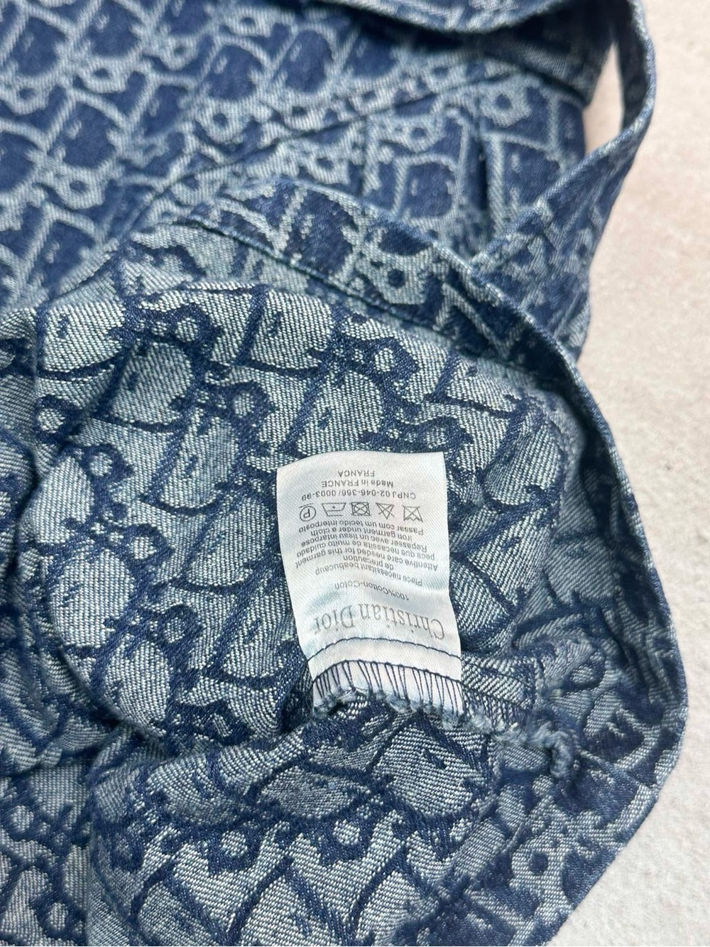 Dior Sleeveless Monogram Denim Dress in Blue - Picture 9 of 9